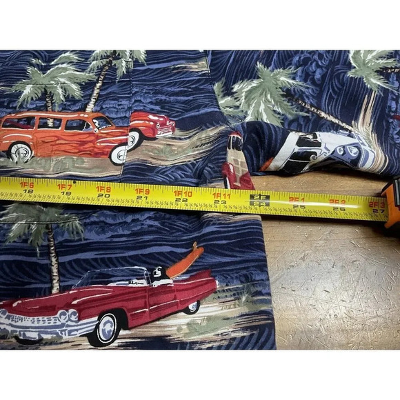 Big Dogs Mens Nature Hawaiian AOP Car Print Short Sleeve Shirt Size Large - Picture 5 of 8
